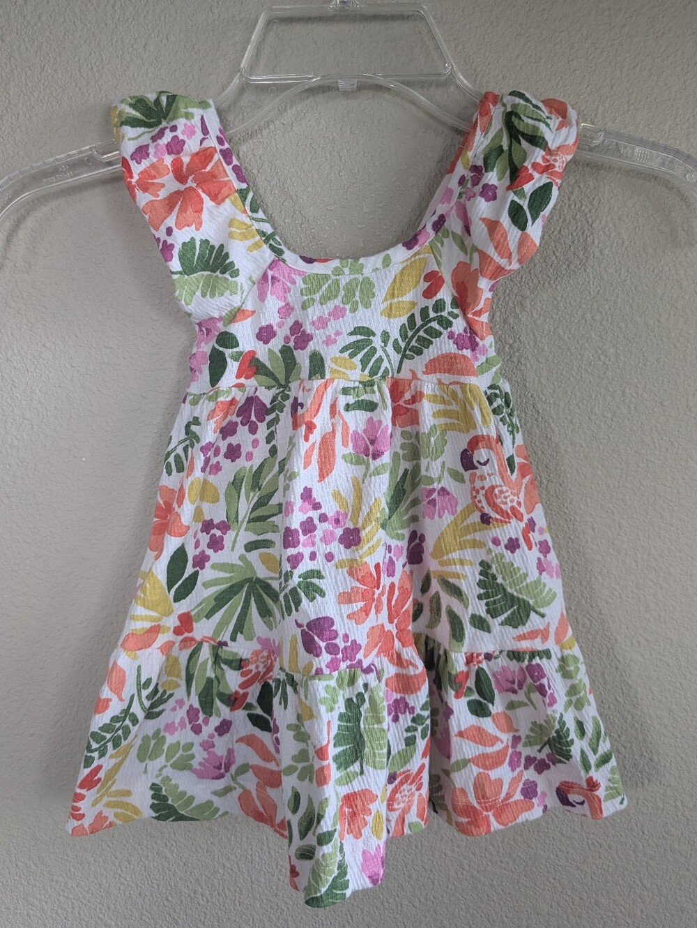 Mayoral Girls Floral Tiered Summer Dress - Multicolor Watercolor